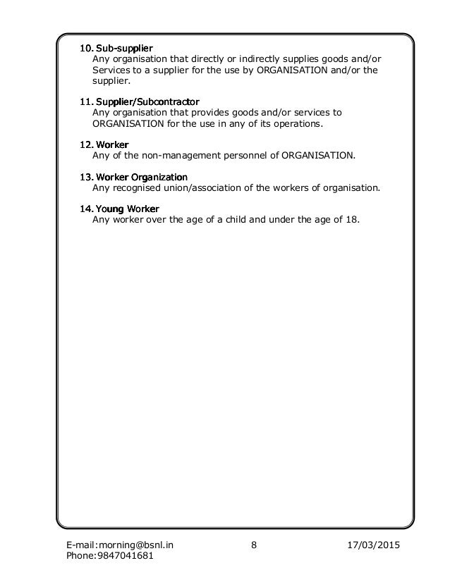 sa8000 guidance document